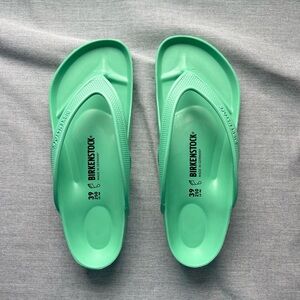 NWT Birkenstock Honolulu Eva Bold Jade Waterproof Flip Flop Sandals, Size 39/8